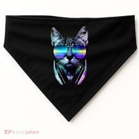 DJ Cat Retro USA-Made Doggie Bandana thumb 0