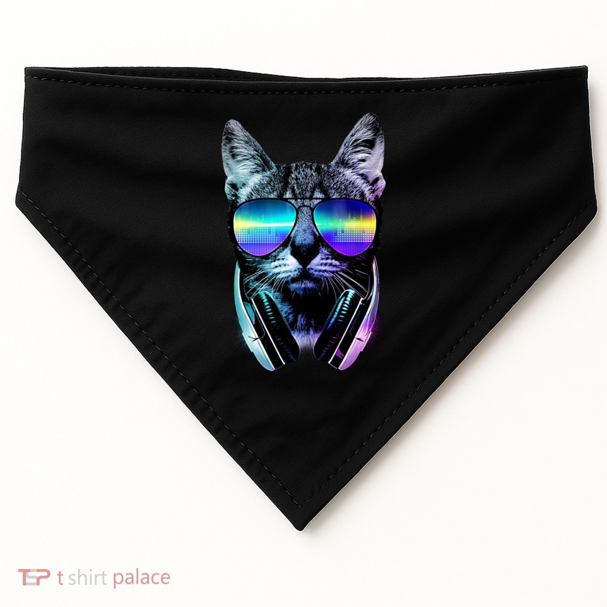 DJ Cat Retro USA-Made Doggie Bandana