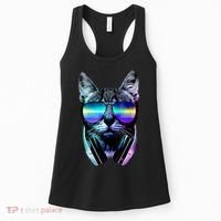 DJ Cat Retro Women's Tank Top thumb 0