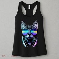 DJ Cat Retro Women's Tank Top thumb 3
