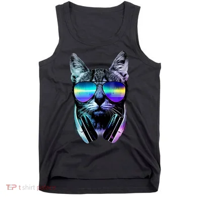 DJ Cat Retro Tank Top