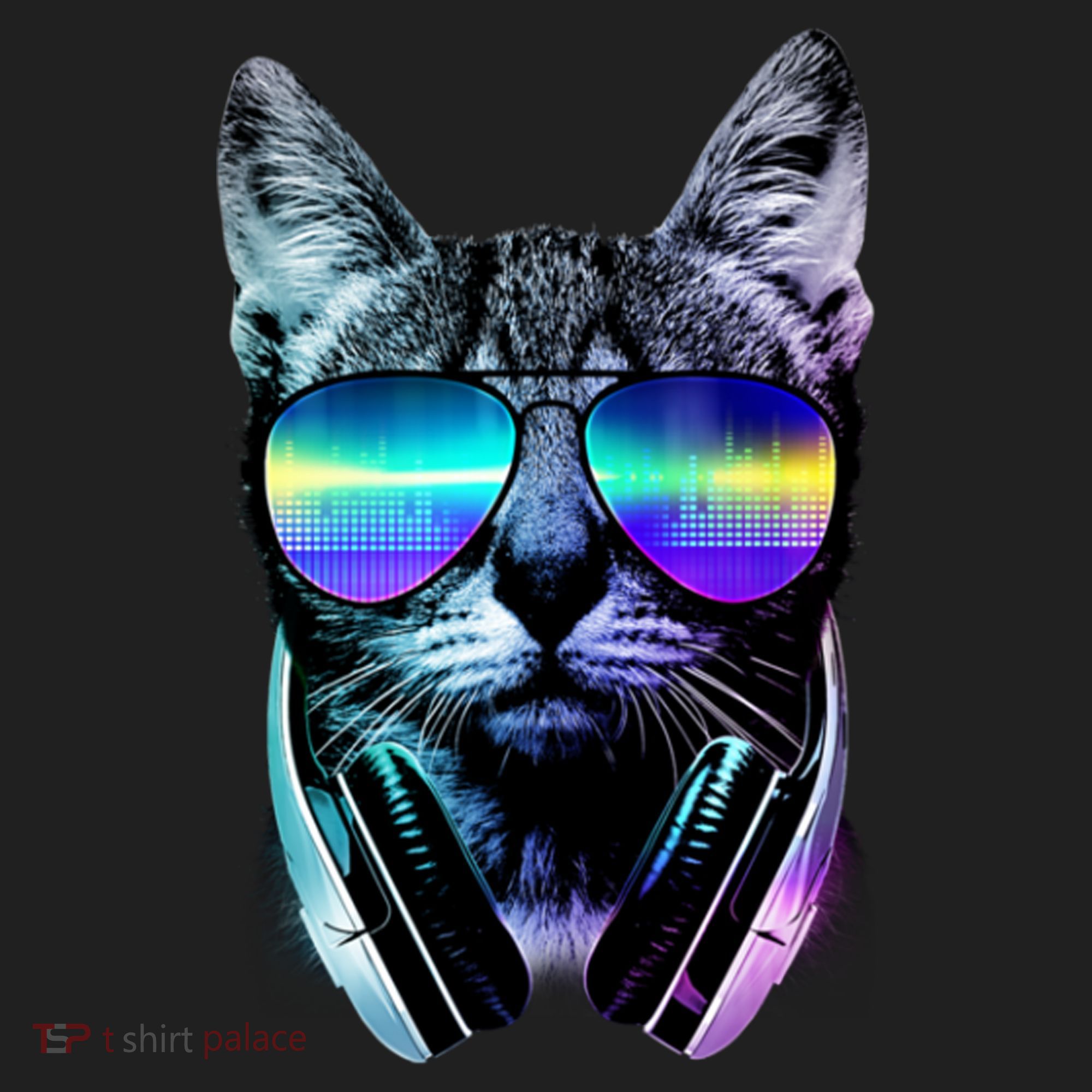 DJ Cat Retro Golf Towel