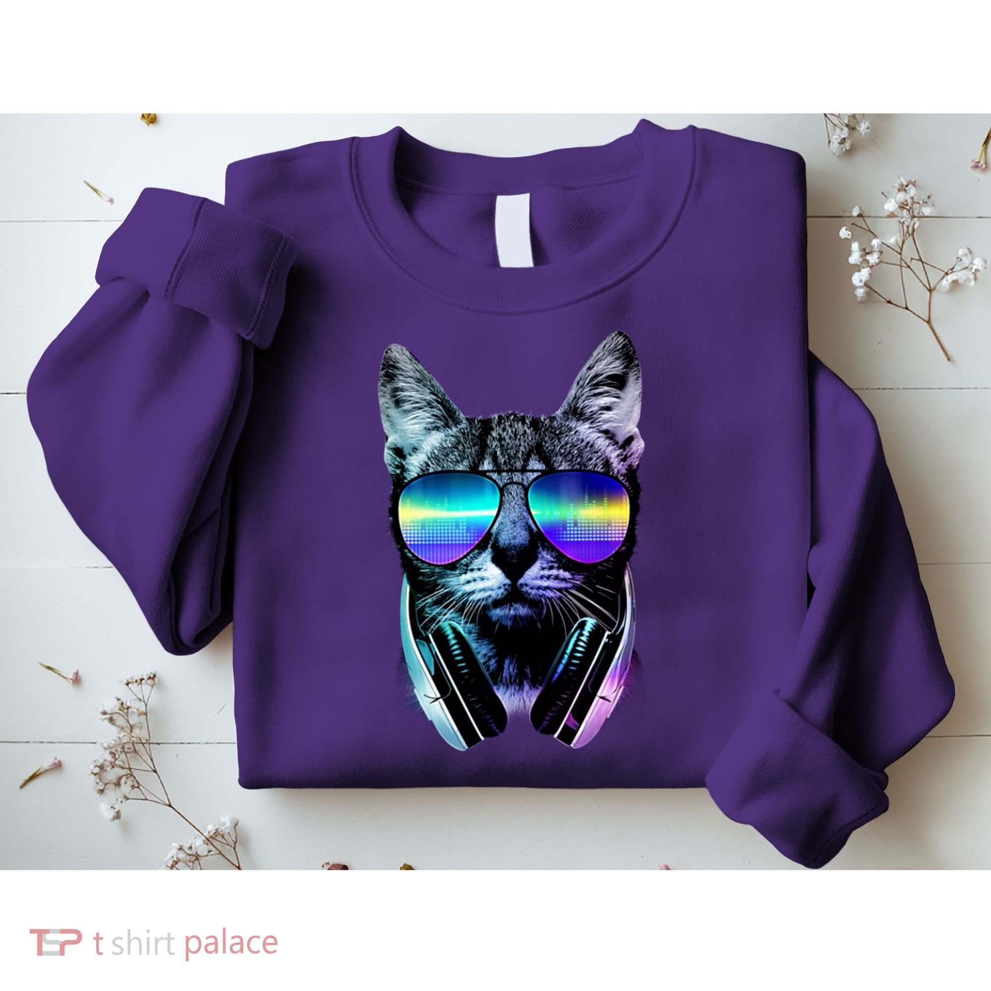 DJ Cat Retro Sweatshirt