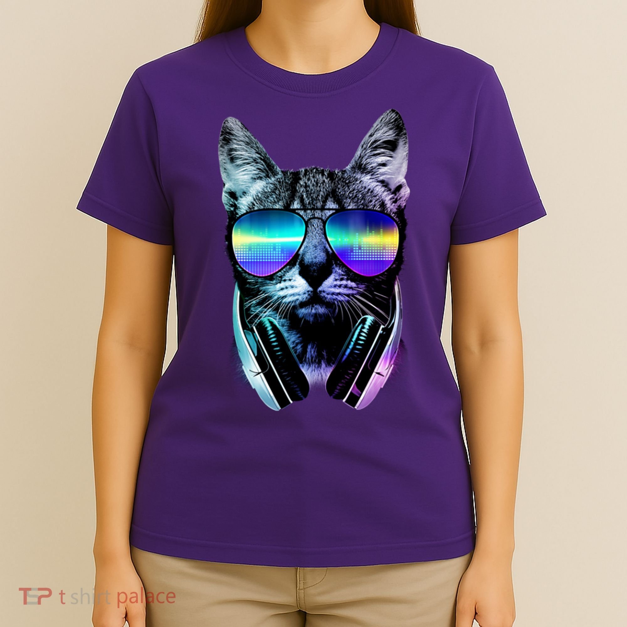 DJ Cat Retro T-Shirt