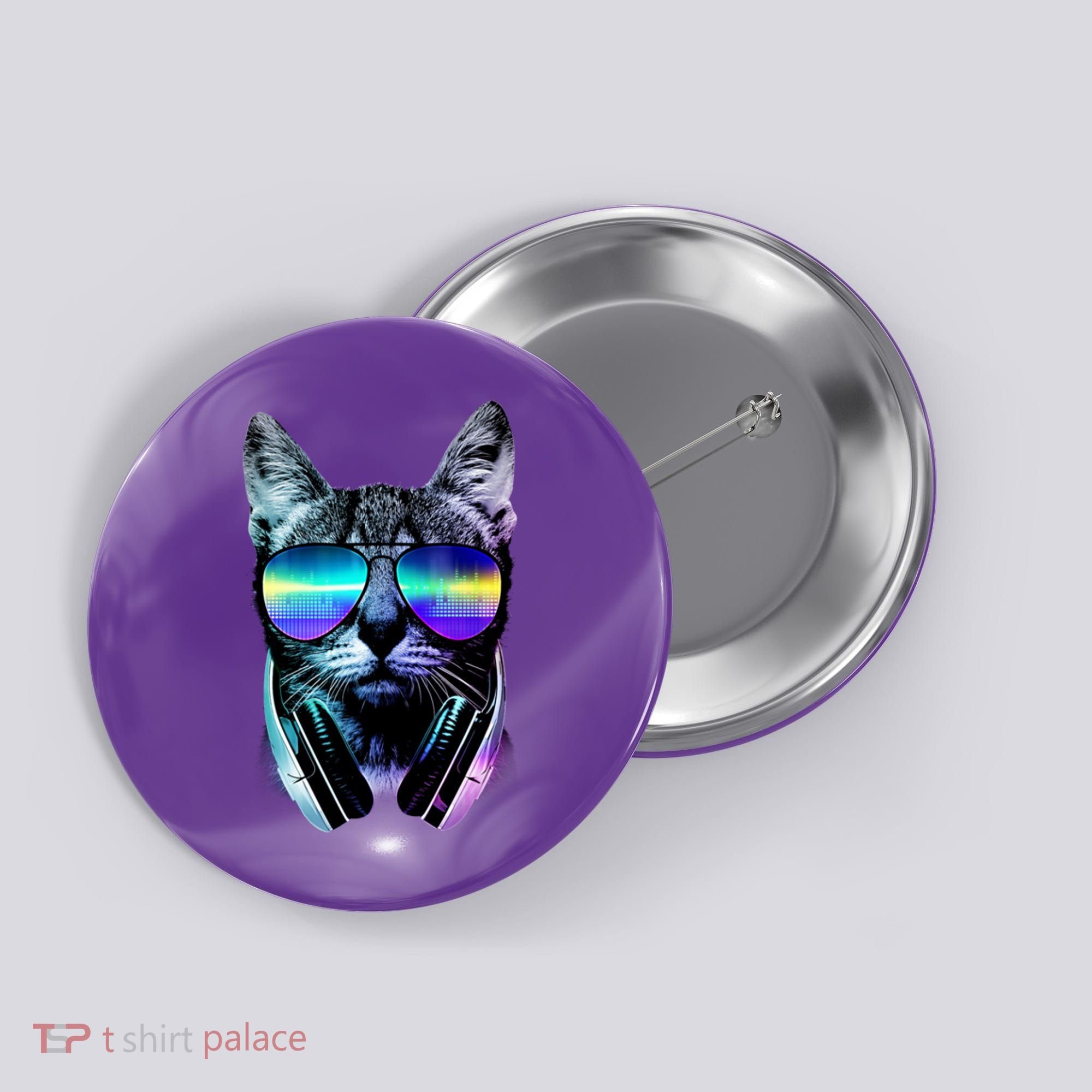DJ Cat Retro Button