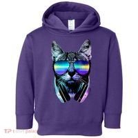 DJ Cat Retro Toddler Hoodie thumb 0