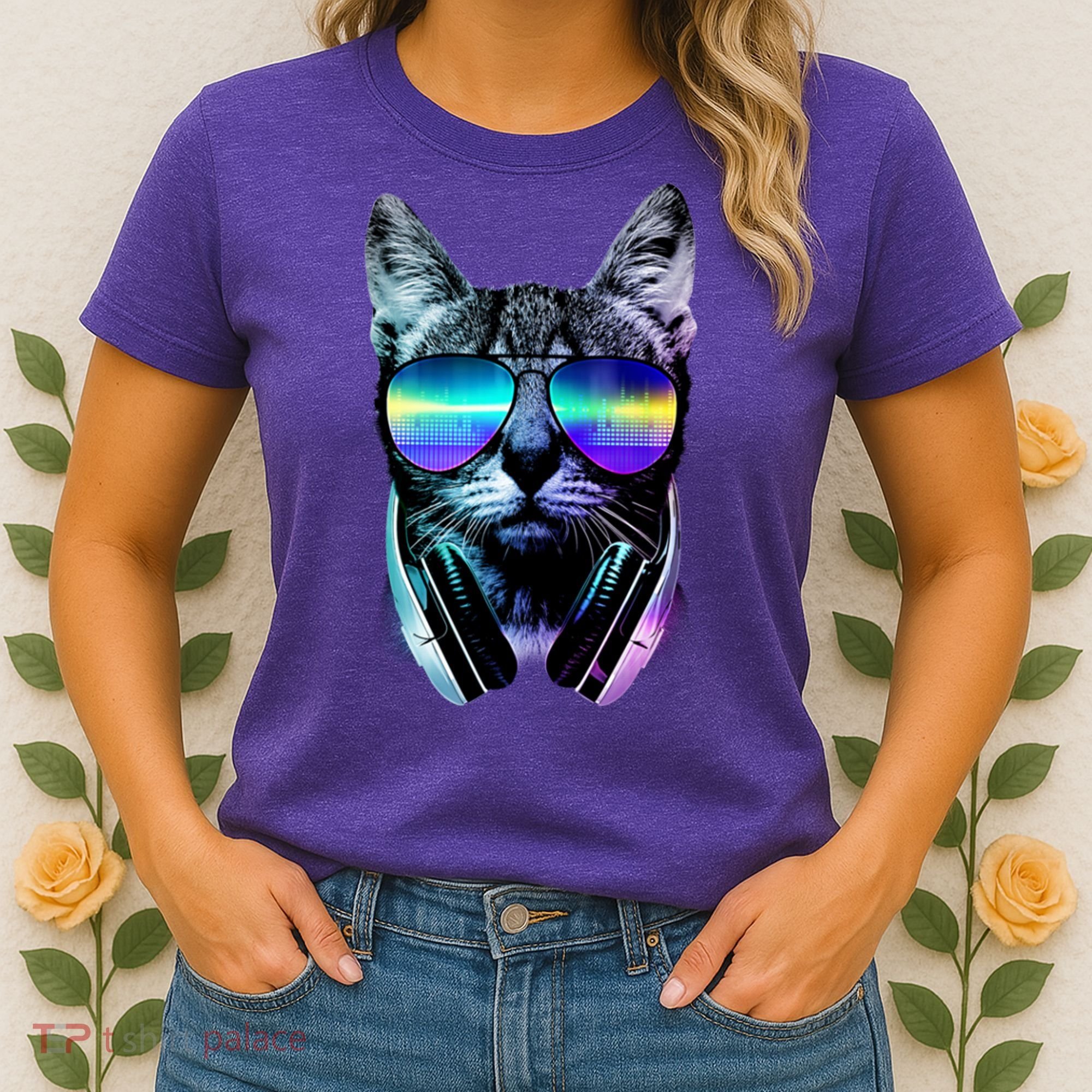 DJ Cat Retro Women's T-Shirt