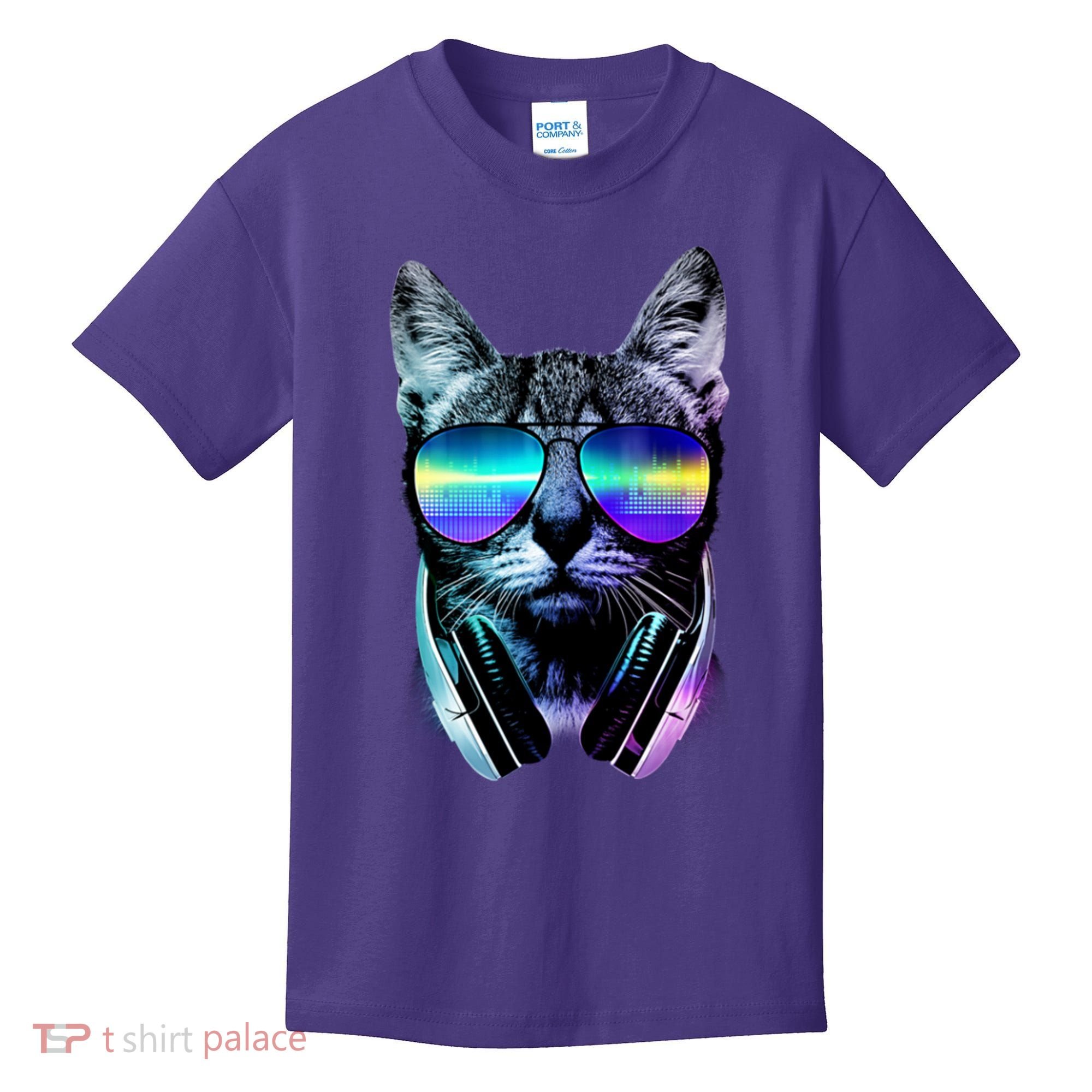DJ Cat Retro Kids T-Shirt