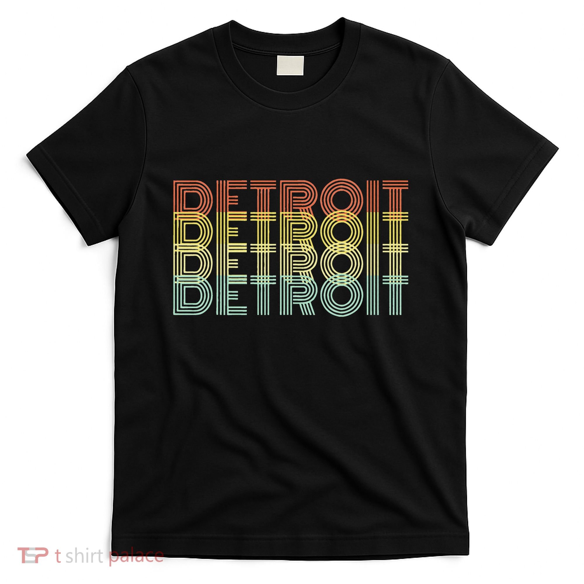 Detroit City Retro Vintage Hometown Michigan T-Shirt