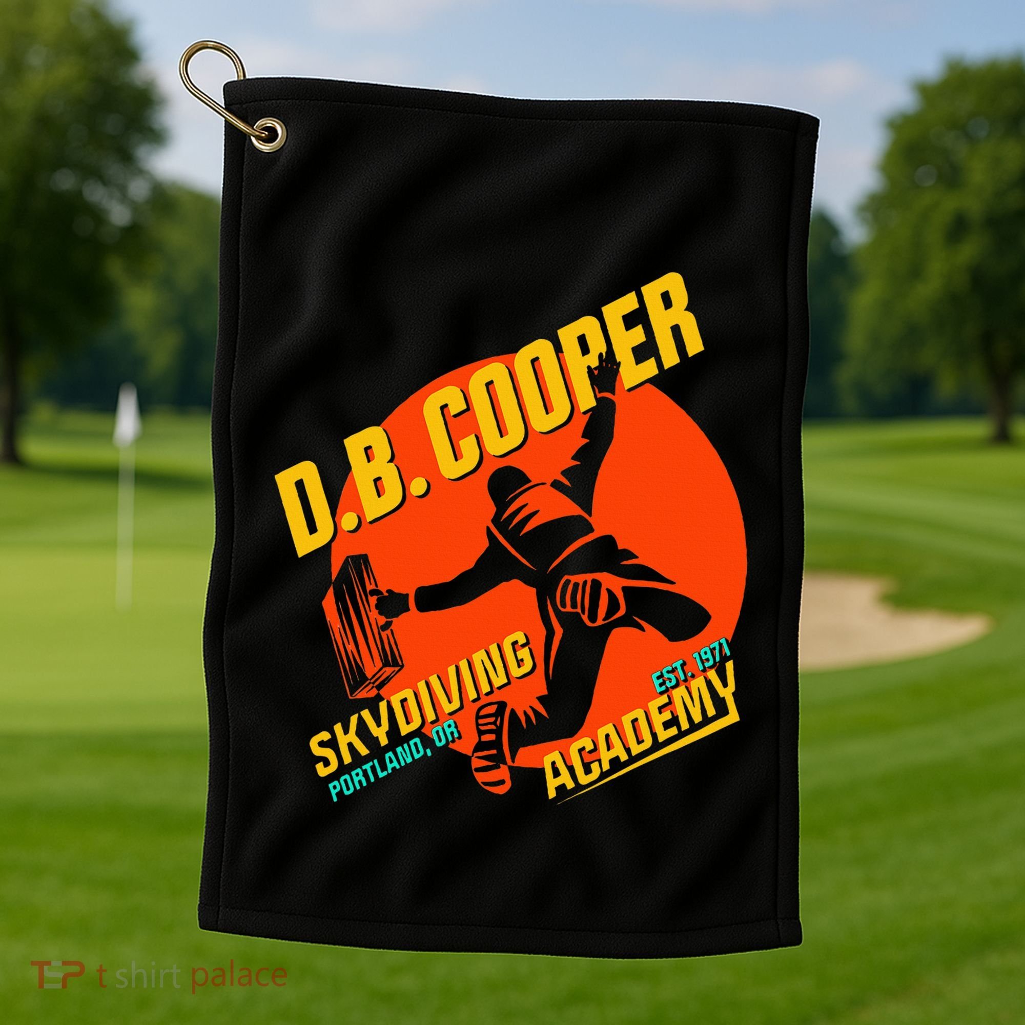 Db Cooper Skydiving Academy Golf Towel