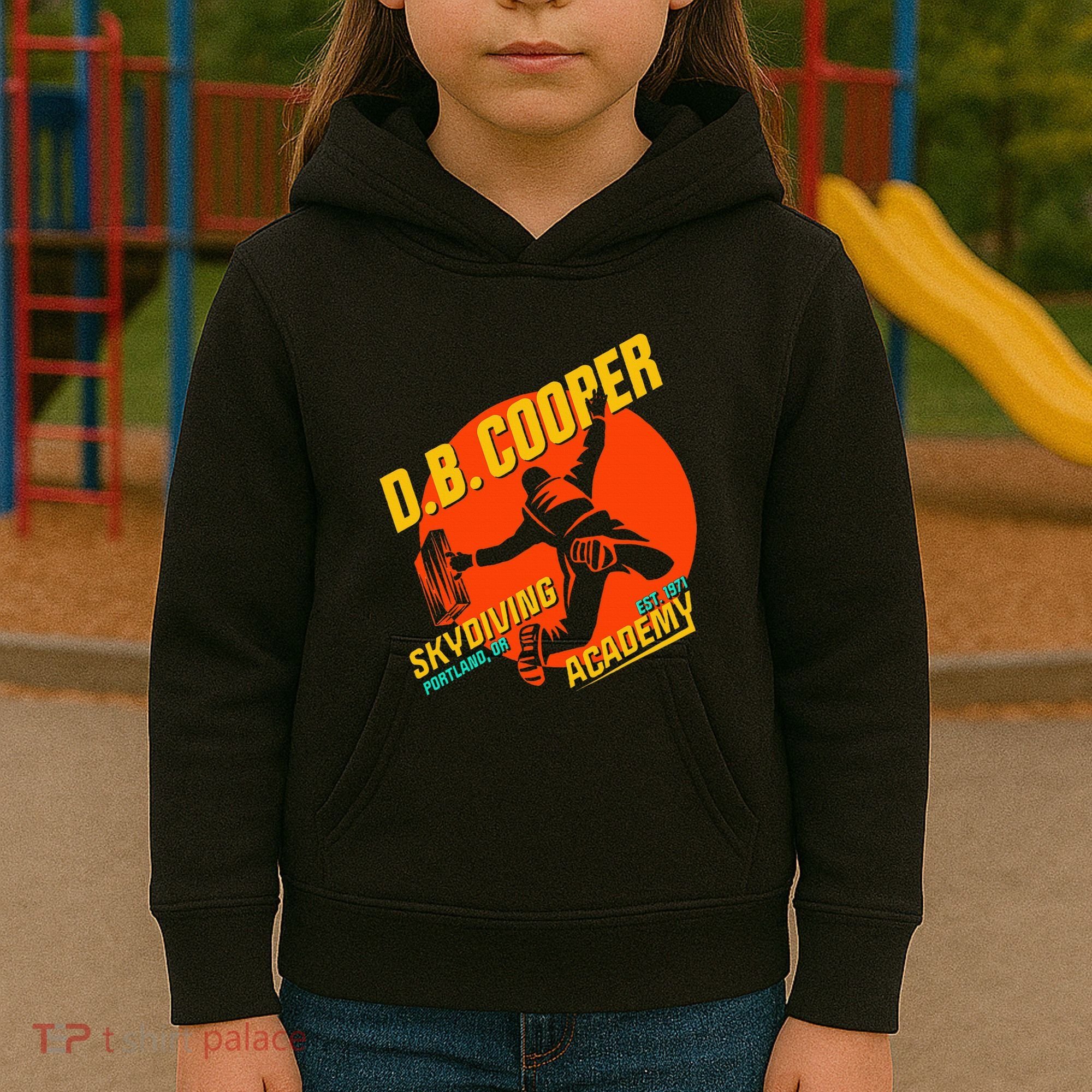 Db Cooper Skydiving Academy Kids Hoodie