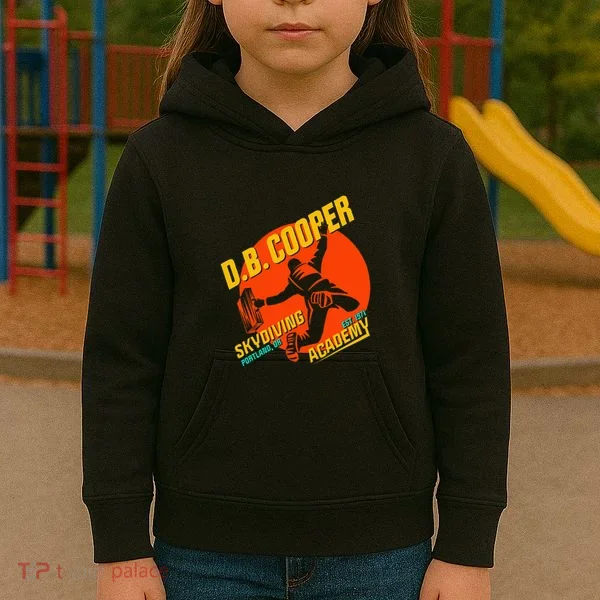 Db Cooper Skydiving Academy Kids Hoodie