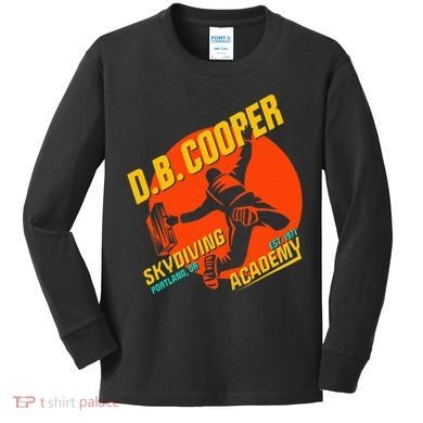 Db Cooper Skydiving Academy Kids Long Sleeve Shirt