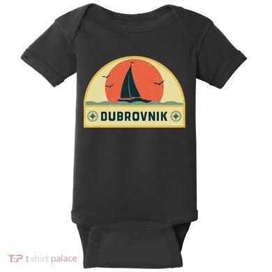 Dubrovnik Croatia Sailing Vacation Baby Bodysuit