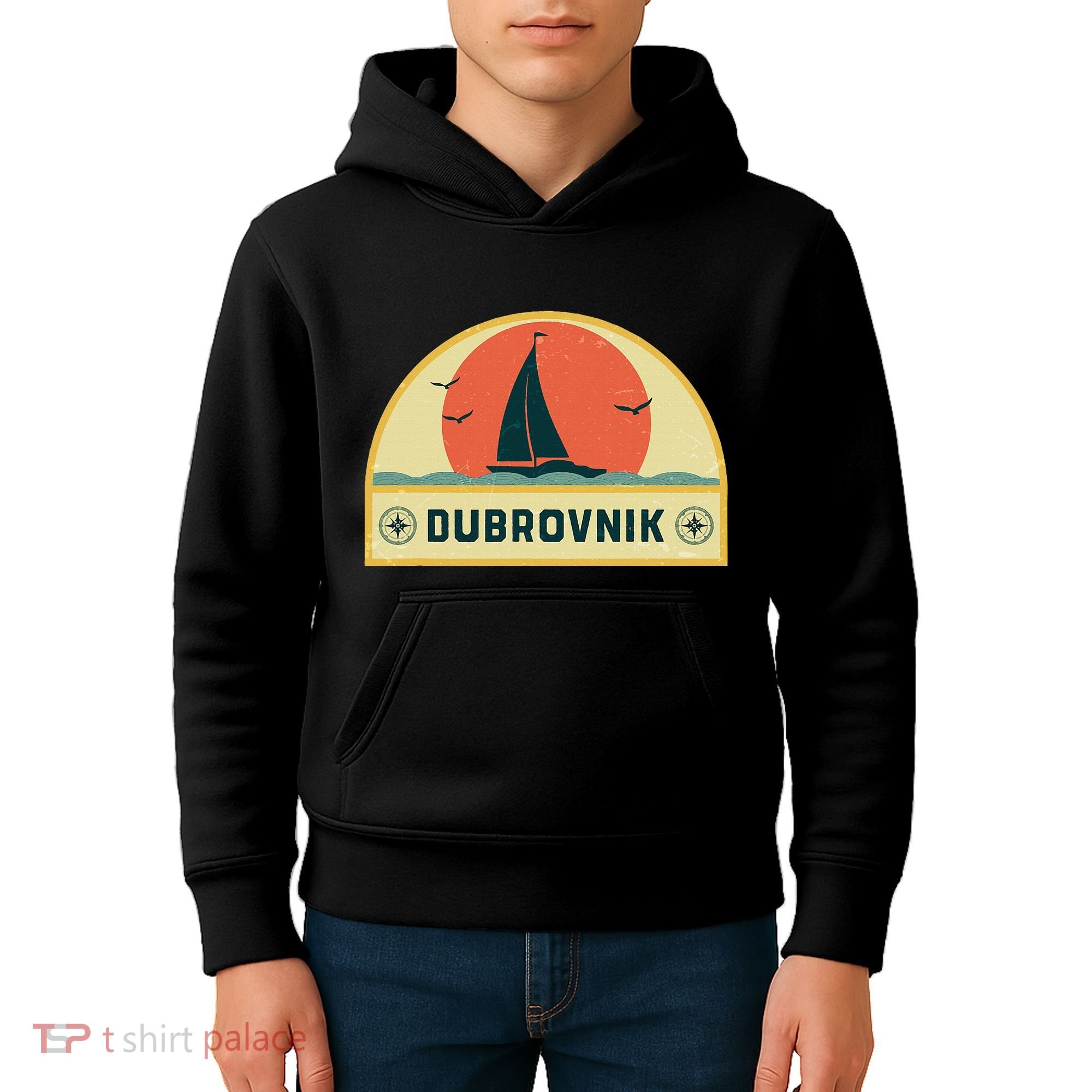 Dubrovnik Croatia Sailing Vacation Kids Hoodie