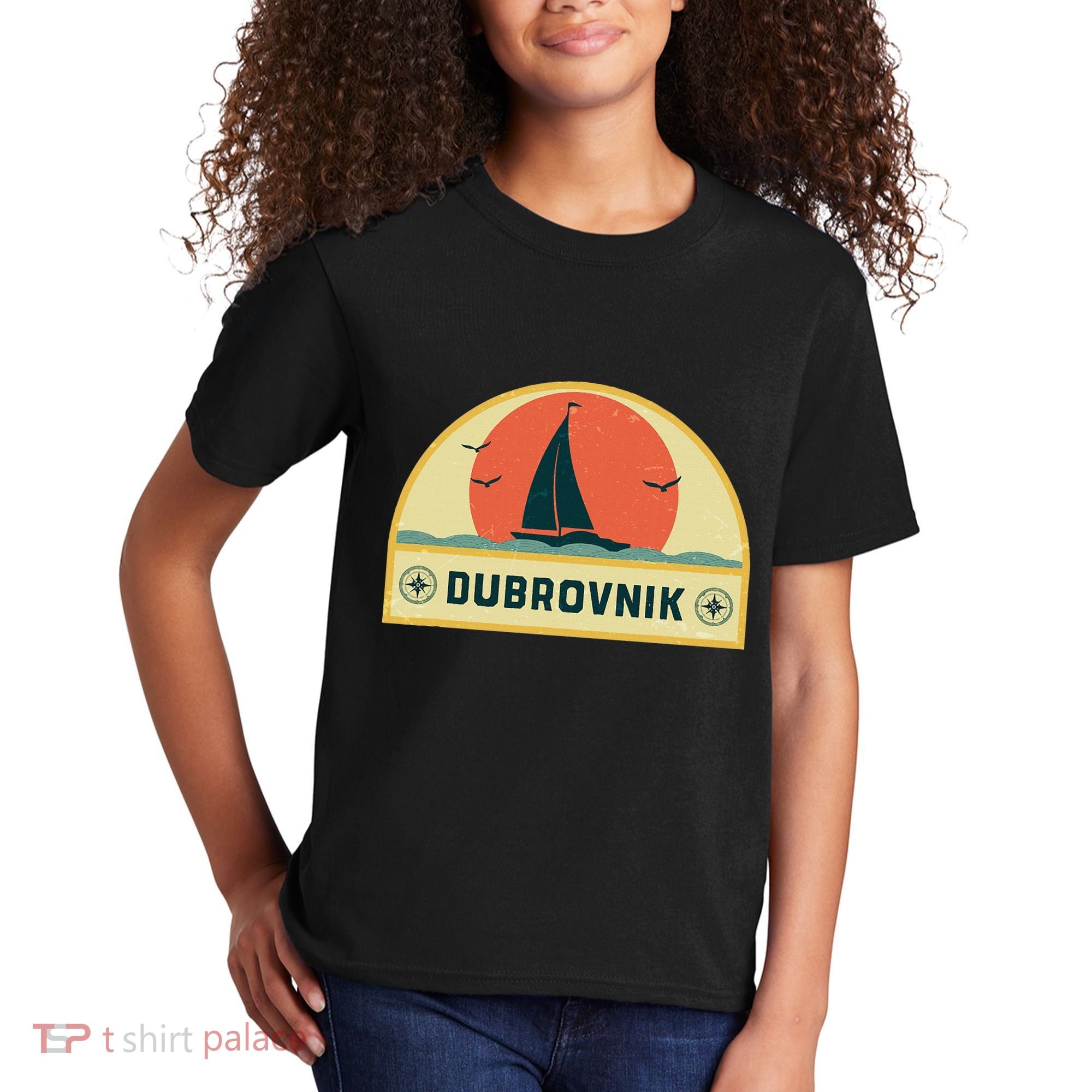 Dubrovnik Croatia Sailing Vacation Kids T-Shirt