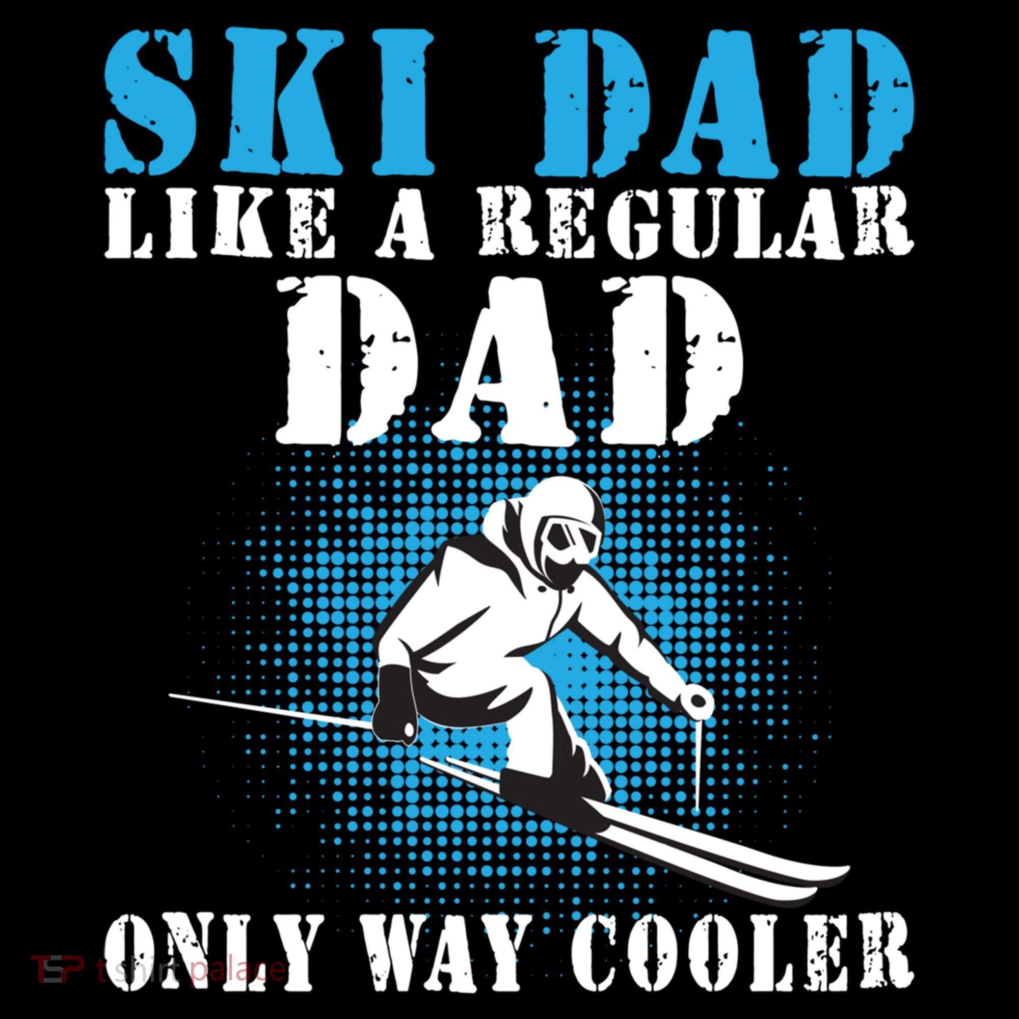 Distressed Cool Ski Dad Skiing Winter Sports Novelty Gift Coffee Mug