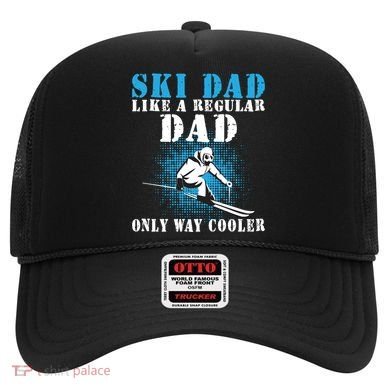 Distressed Cool Ski Dad Skiing Winter Sports Novelty Gift Hat