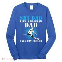Distressed Cool Ski Dad Skiing Winter Sports Novelty Gift Long Sleeve Shirt thumb 0