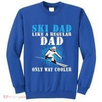 Distressed Cool Ski Dad Skiing Winter Sports Novelty Gift Sweatshirt thumb 0