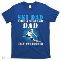 Distressed Cool Ski Dad Skiing Winter Sports Novelty Gift T-Shirt thumb 0
