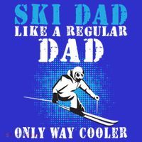 Distressed Cool Ski Dad Skiing Winter Sports Novelty Gift Mousepad thumb 1