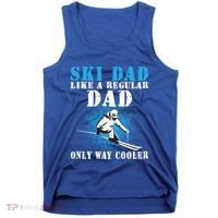 Distressed Cool Ski Dad Skiing Winter Sports Novelty Gift Tank Top thumb 0
