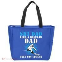 Distressed Cool Ski Dad Skiing Winter Sports Novelty Gift Tote Bag thumb 0