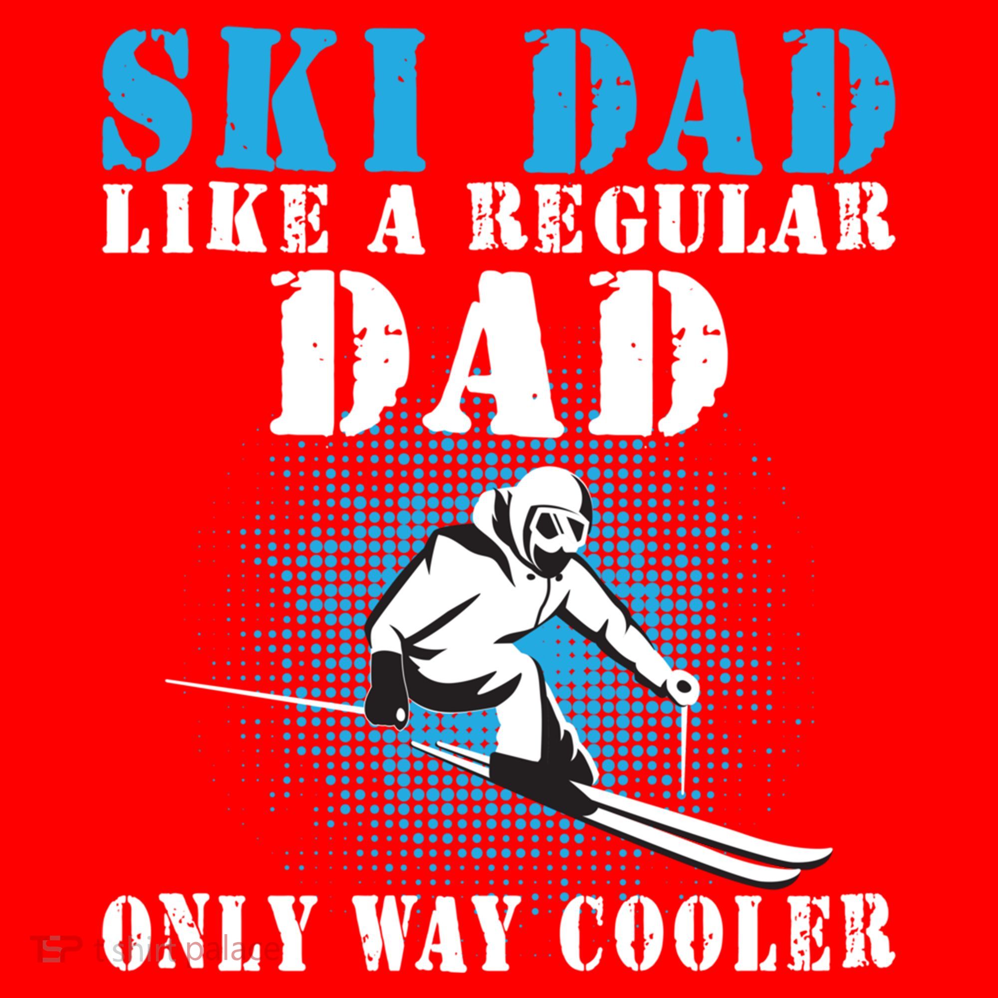 Distressed Cool Ski Dad Skiing Winter Sports Novelty Gift Santa Hat