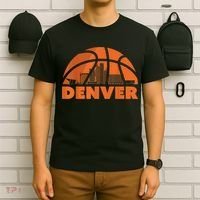 Denver City Skyline Colorado Basketball Gift Fan Jersey T-Shirt thumb 6