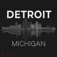 Detroit City Skyline Michigan Souvenir Detroit Sweatshirt thumb 3