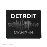 Detroit City Skyline Michigan Souvenir Detroit Mousepad thumb 0