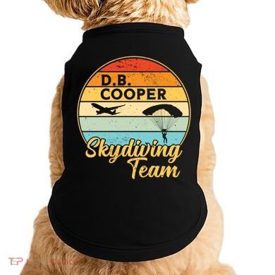Db Cooper Skydiving Team 1971 Vintge Skyjacking History Gift Doggie Tank