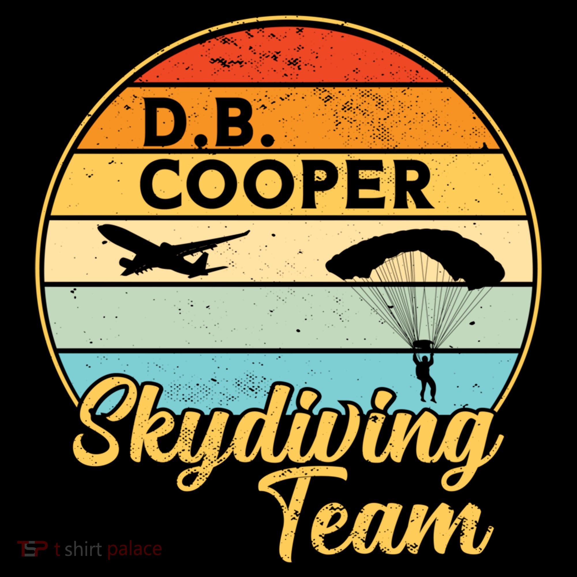 Db Cooper Skydiving Team 1971 Vintge Skyjacking History Gift USA-Made Doggie Bandana