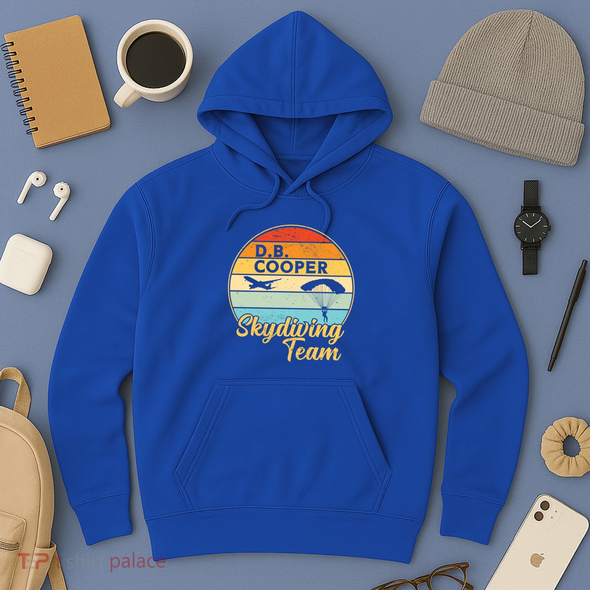 Db Cooper Skydiving Team 1971 Vintge Skyjacking History Gift Hoodie