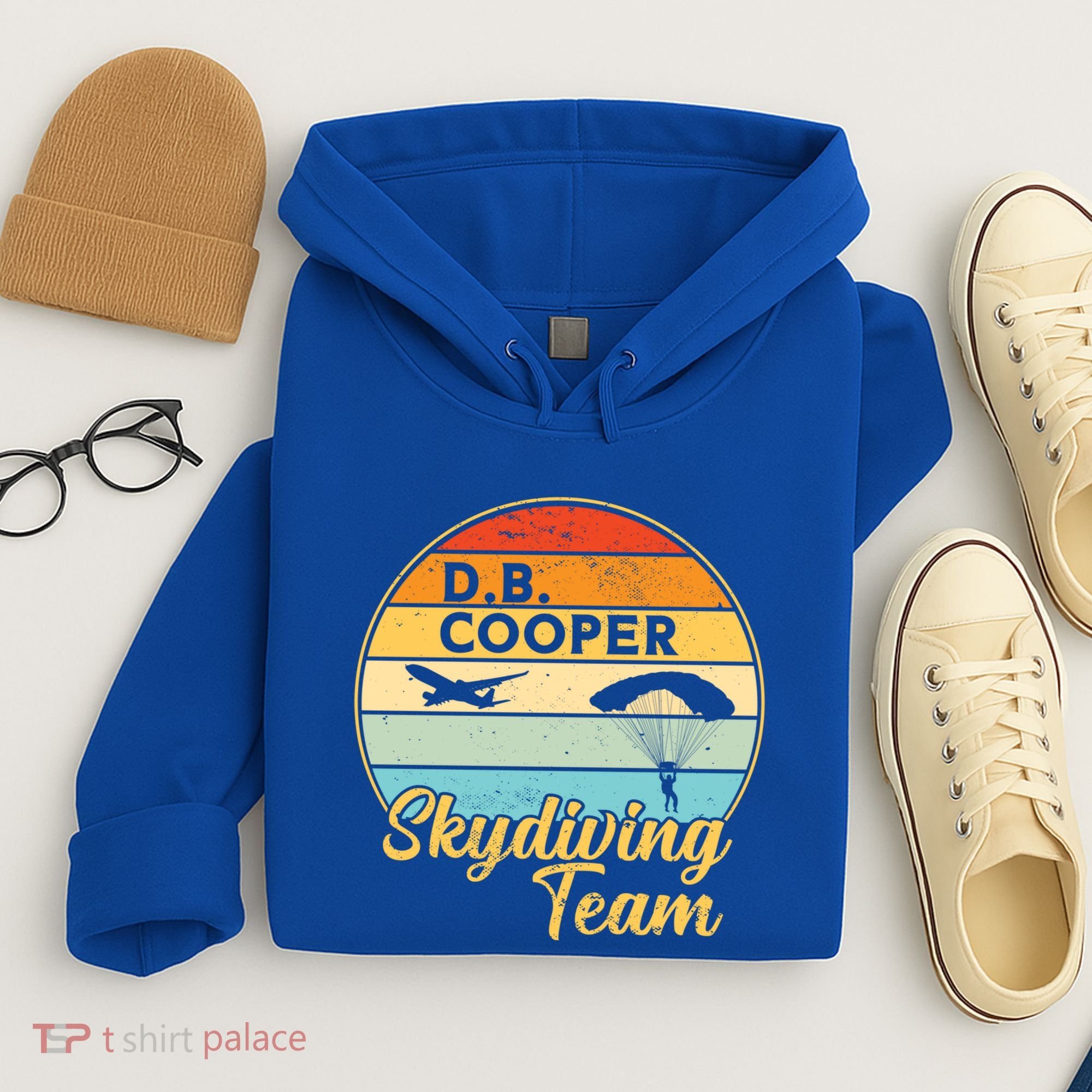 Db Cooper Skydiving Team 1971 Vintge Skyjacking History Gift Hoodie