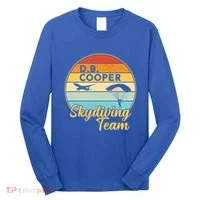 Db Cooper Skydiving Team 1971 Vintge Skyjacking History Gift Long Sleeve Shirt thumb 0