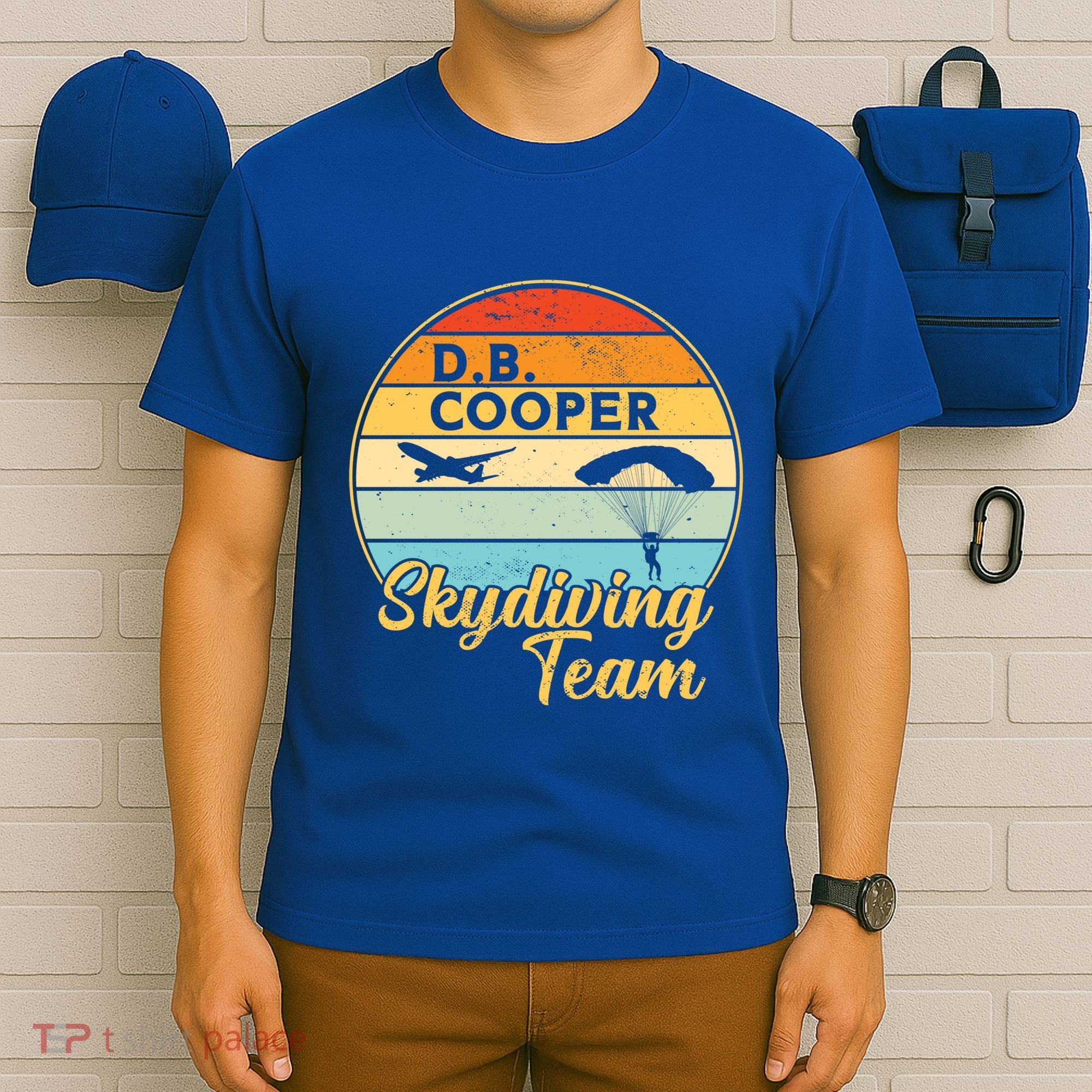 Db Cooper Skydiving Team 1971 Vintge Skyjacking History Gift T-Shirt