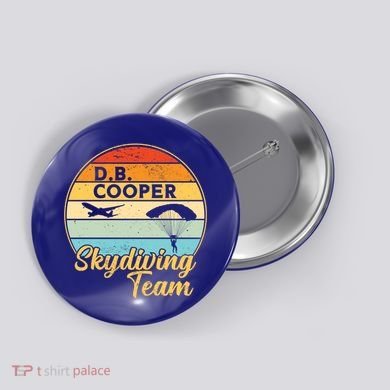 Db Cooper Skydiving Team 1971 Vintge Skyjacking History Gift Button