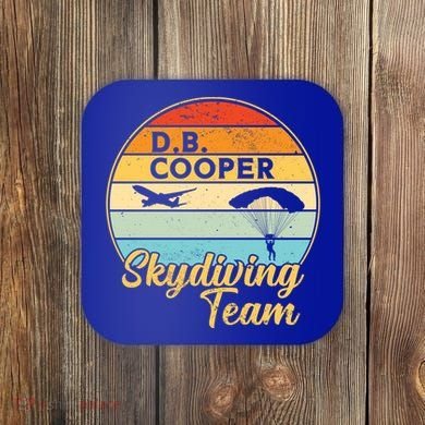 Db Cooper Skydiving Team 1971 Vintge Skyjacking History Gift Coaster