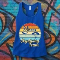 Db Cooper Skydiving Team 1971 Vintge Skyjacking History Gift Women's Tank Top thumb 3