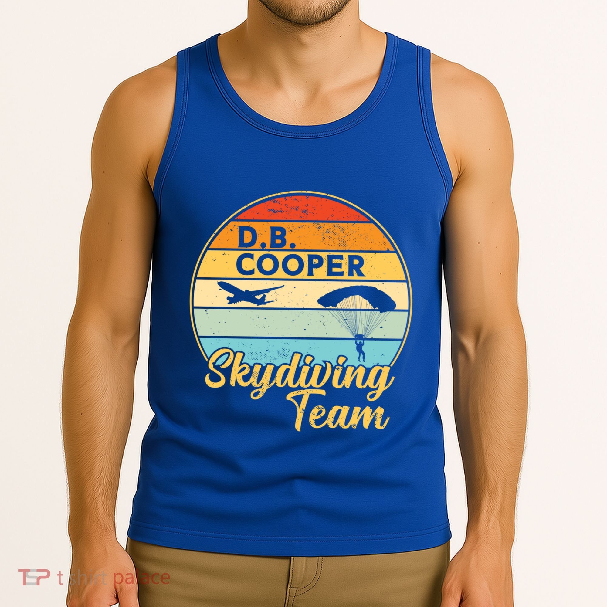 Db Cooper Skydiving Team 1971 Vintge Skyjacking History Gift Tank Top