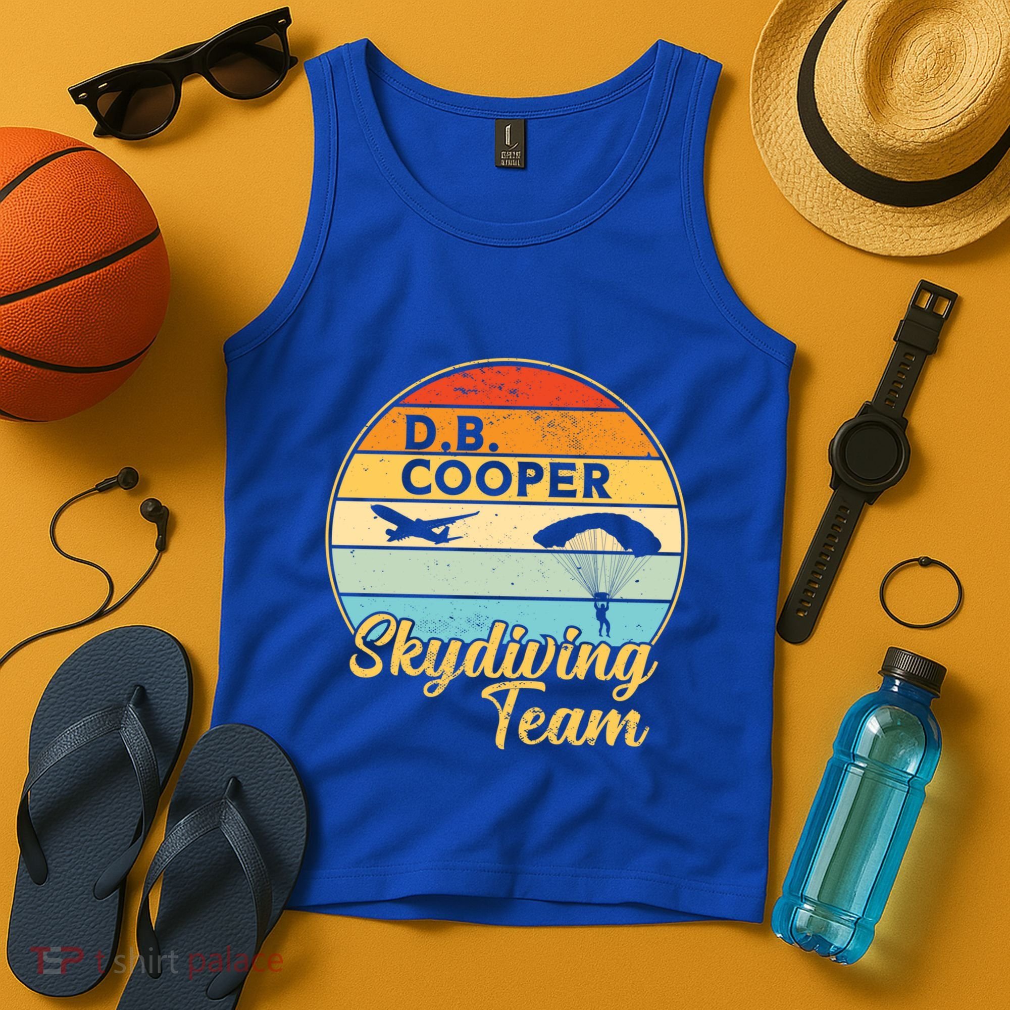 Db Cooper Skydiving Team 1971 Vintge Skyjacking History Gift Tank Top