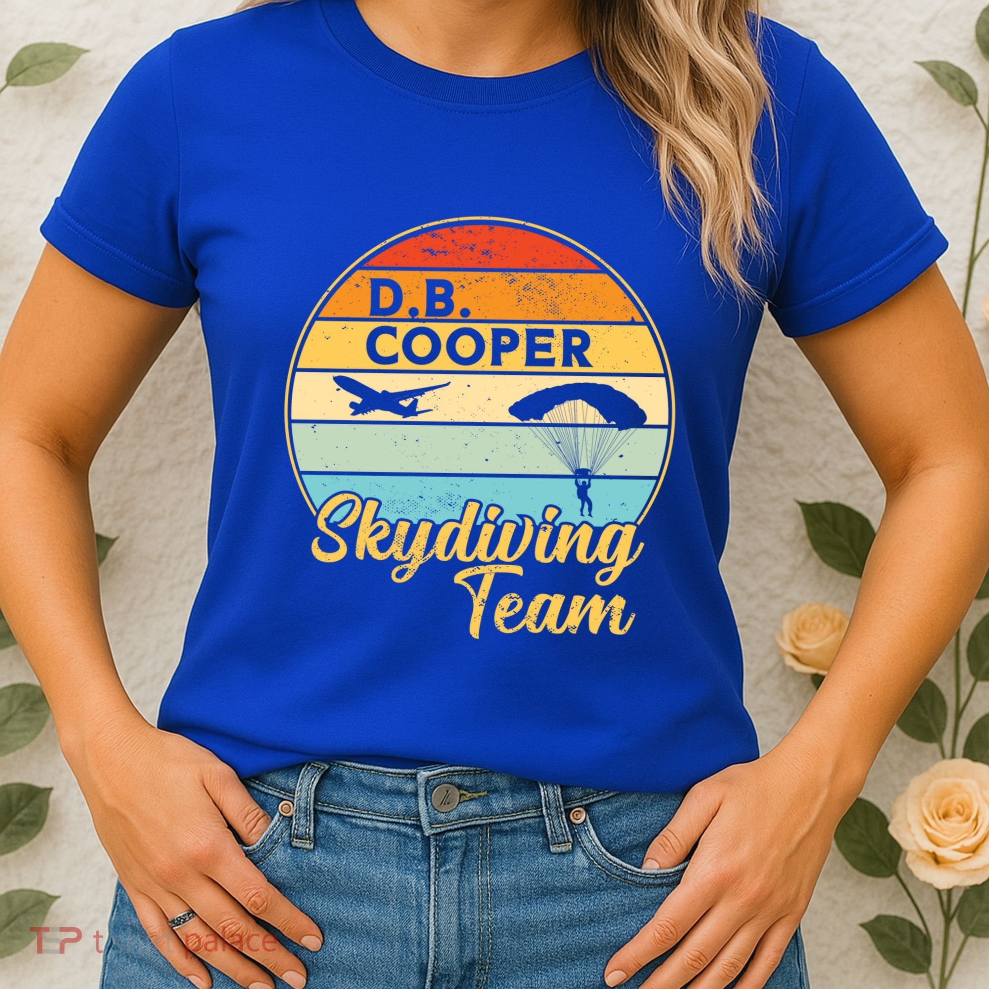 Db Cooper Skydiving Team 1971 Vintge Skyjacking History Gift Women's T-Shirt