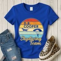 Db Cooper Skydiving Team 1971 Vintge Skyjacking History Gift Women's T-Shirt thumb 3