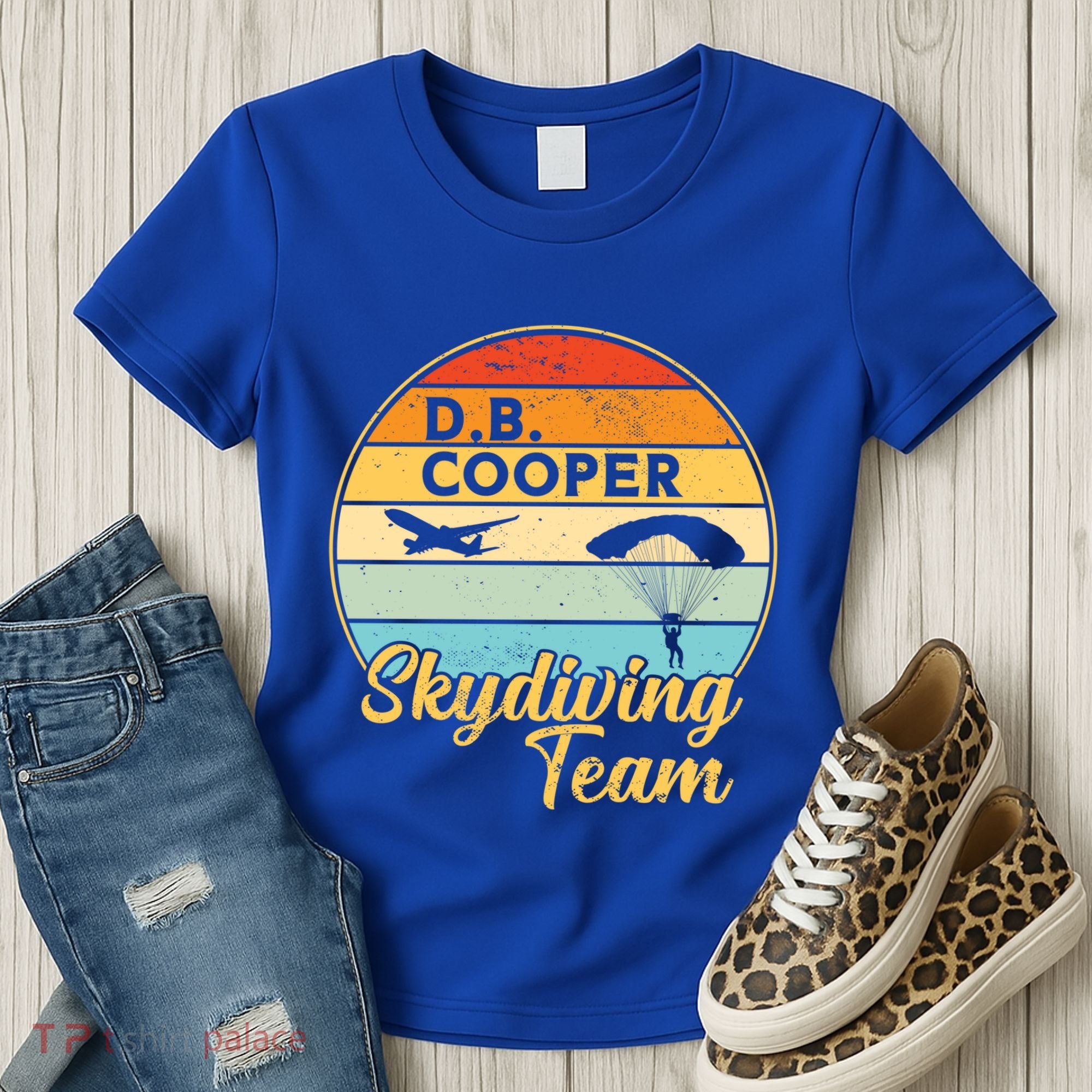 Db Cooper Skydiving Team 1971 Vintge Skyjacking History Gift Women's T-Shirt