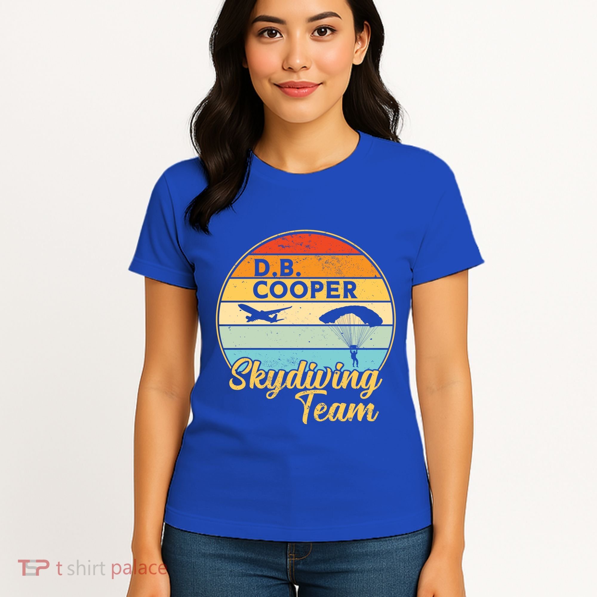 Db Cooper Skydiving Team 1971 Vintge Skyjacking History Gift Women's T-Shirt