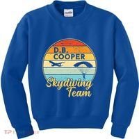 Db Cooper Skydiving Team 1971 Vintge Skyjacking History Gift Kids Sweatshirt thumb 0
