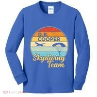 Db Cooper Skydiving Team 1971 Vintge Skyjacking History Gift Kids Long Sleeve Shirt thumb 0
