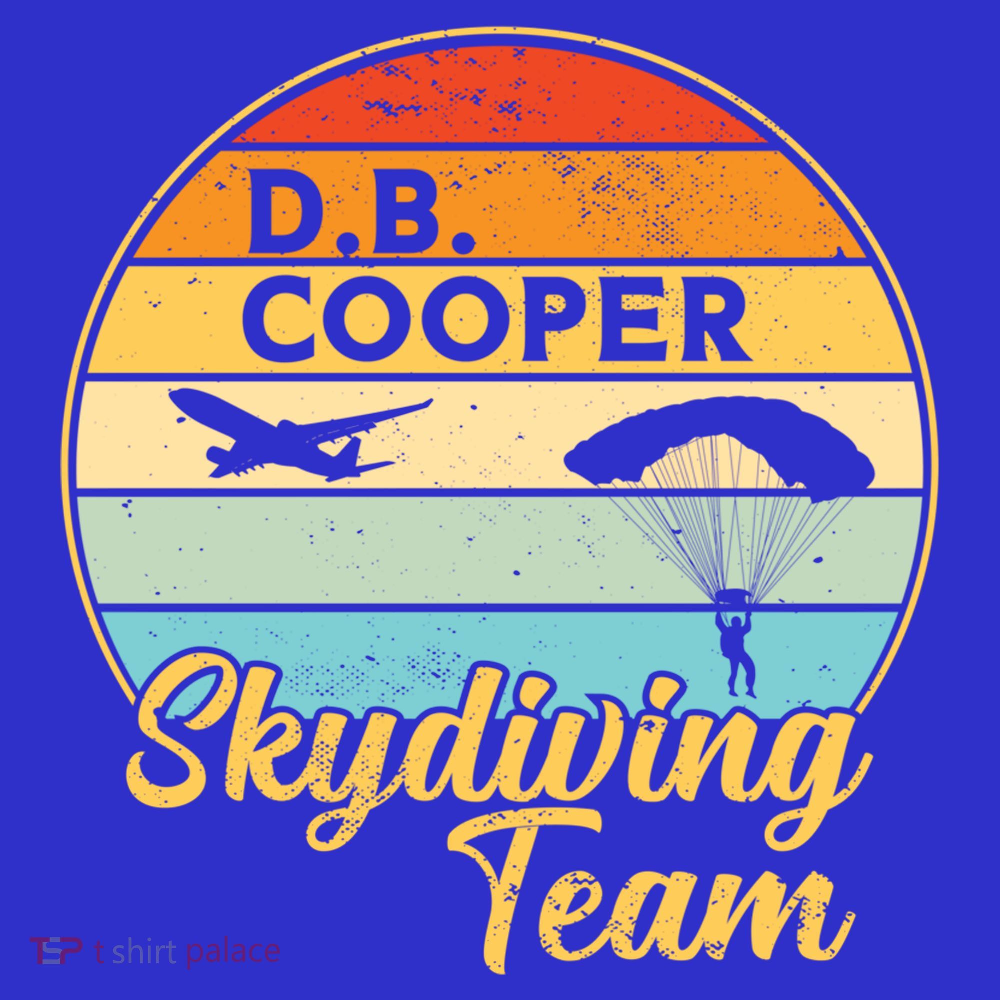 Db Cooper Skydiving Team 1971 Vintge Skyjacking History Gift Kids Long Sleeve Shirt